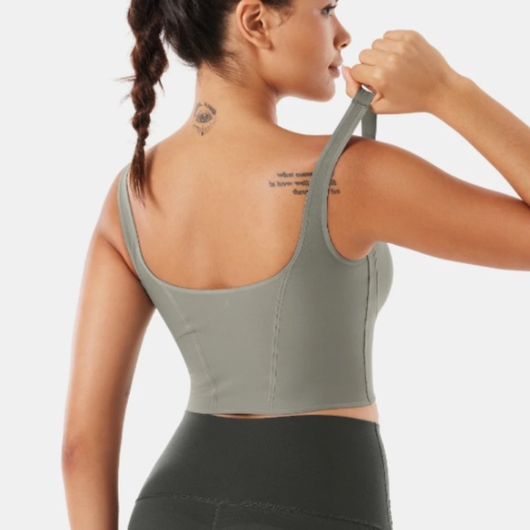 Fanka Body Sculpt Bra Tank size small NWOT light grey - Picture 5 of 5